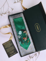 Green Hand - Painted Woven Necktie - TOSSIDO