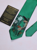 Green Hand - Painted Woven Necktie - TOSSIDO