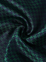 Green & Navy Houndstooth Performance Silk™ Pocket Square - TOSSIDO