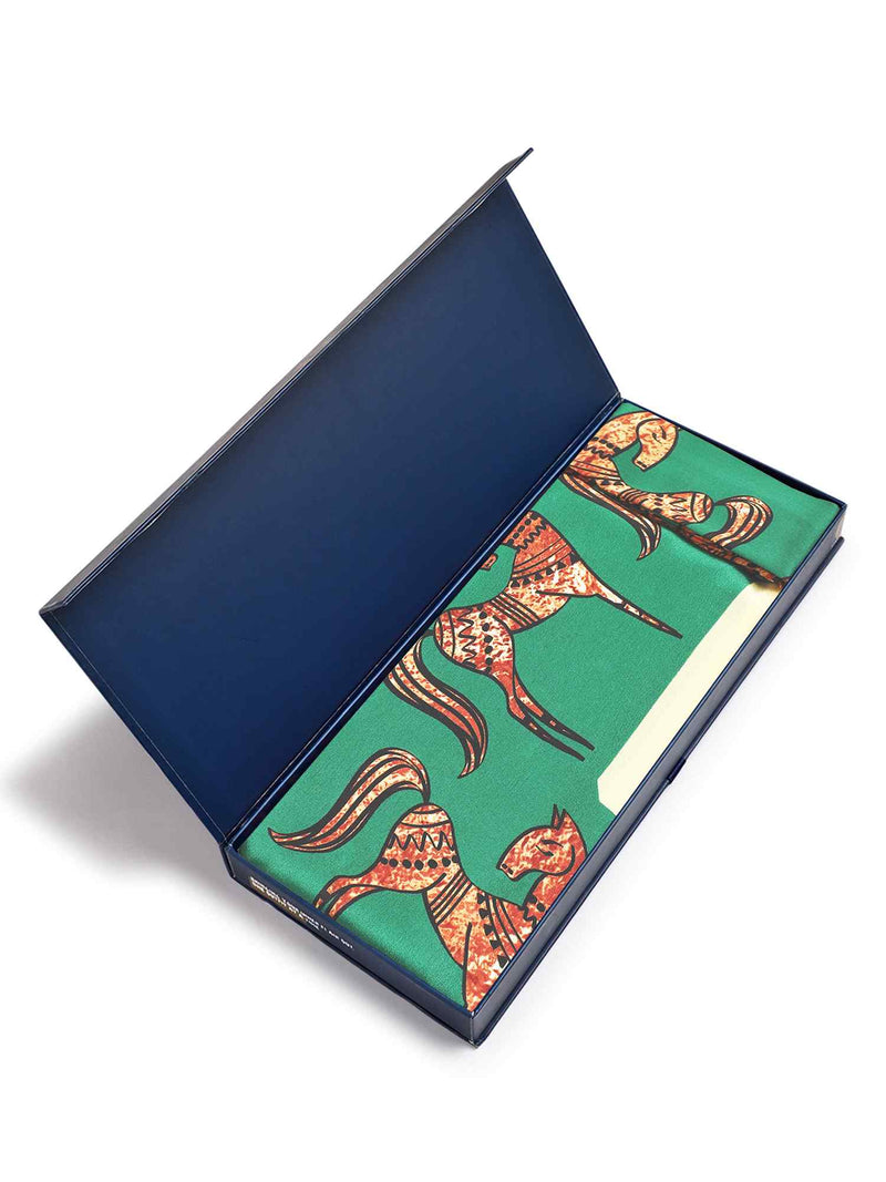 Green Novelty Scarf & Scarf Bag Set - TOSSIDO