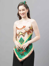 Green Novelty Scarf & Scarf Bag Set - TOSSIDO