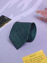 Green Paisley Micro Fiber Necktie - TOSSIDO