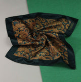 Green Paisley Pocket Square - TOSSIDO