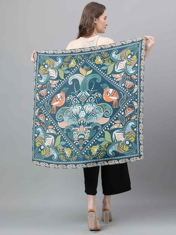 Green Paisley Scarf & Scarf Bag Set - TOSSIDO