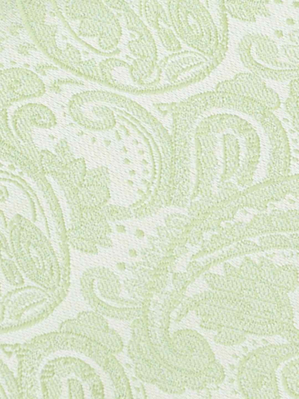 Green Paisley Woven Ascot & Pocket Square - TOSSIDO