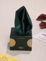 Green Solid Pocket Square - TOSSIDO