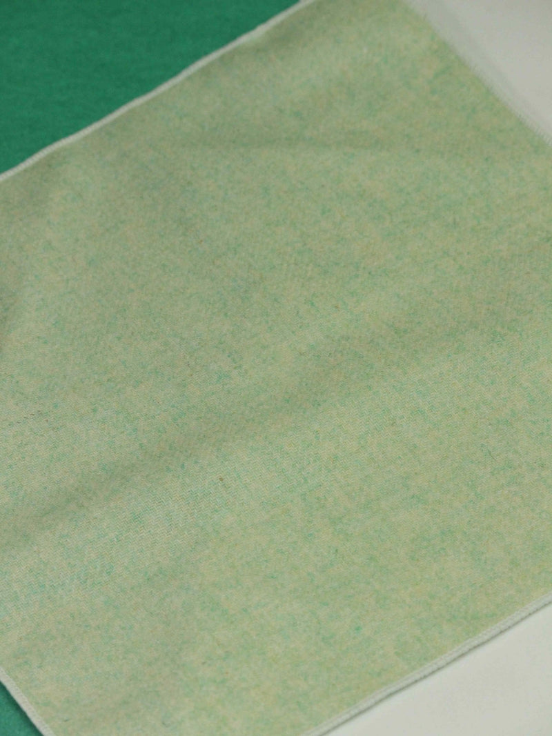Green Solid Wool Pocket Square - TOSSIDO
