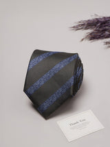 Green Stripes Teflon Silk Necktie - TOSSIDO