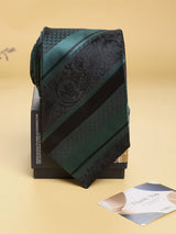 Green Stripes Woven Necktie - TOSSIDO