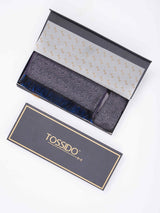Grey Abstract Reversible Stole & Pocket Square Set - TOSSIDO