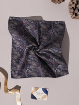 Grey & Brown Paisley Performance Silk™ Pocket Square - TOSSIDO