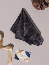 Grey & Brown Paisley Performance Silk™ Pocket Square - TOSSIDO