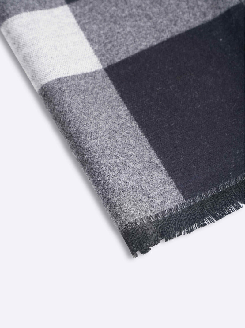 Grey Check Muffler - TOSSIDO
