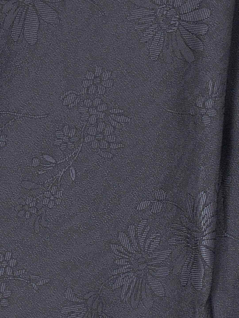 Grey Floral Woven Cravat & Pocket Square Set - TOSSIDO