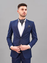 Grey Floral Woven Cravat & Pocket Square Set - TOSSIDO