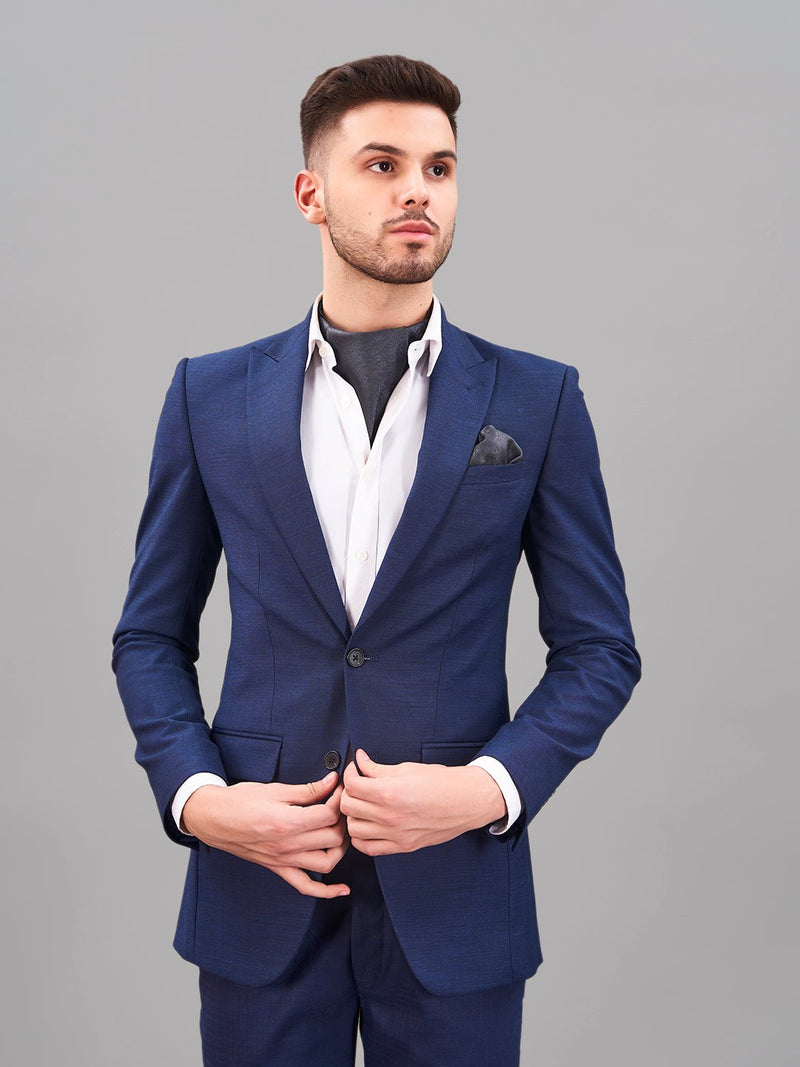 Grey Floral Woven Cravat & Pocket Square Set - TOSSIDO