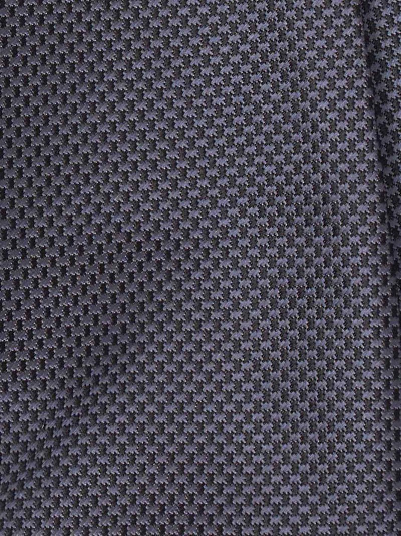 Grey Geometric Woven Cravat & Pocket Square Set - TOSSIDO