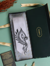 Grey Hand - Painted Woven Necktie - TOSSIDO