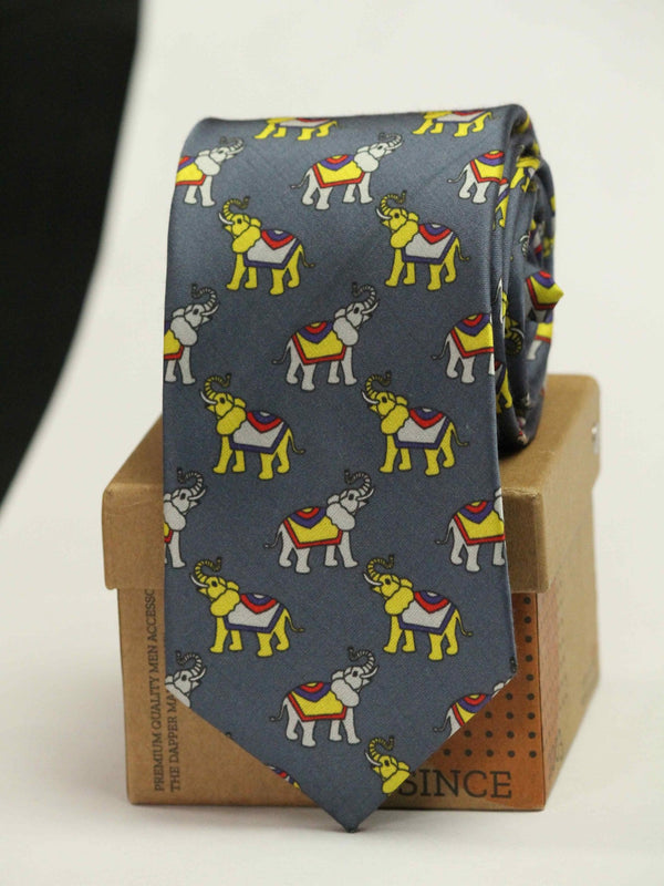 Grey Jumbo Necktie - TOSSIDO