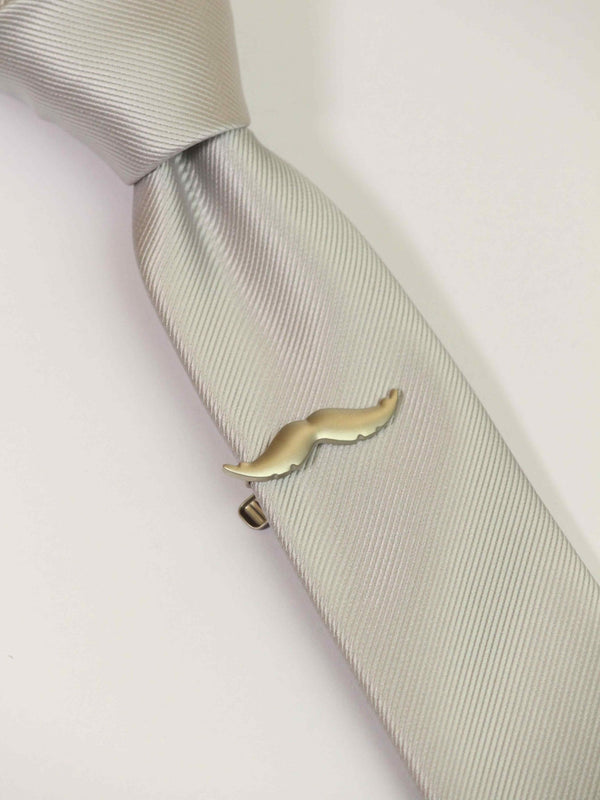 Grey Moustache Tie bar - TOSSIDO