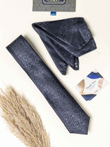 Grey Panel Necktie Gift - set - TOSSIDO