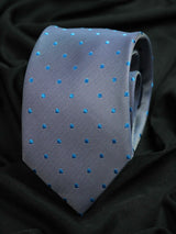 Grey Polka Necktie & Pocket Square Giftset - TOSSIDO