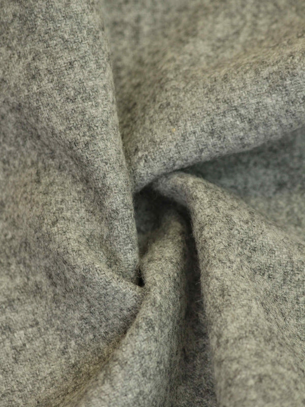 Grey Solid Wool Pocket Square - TOSSIDO