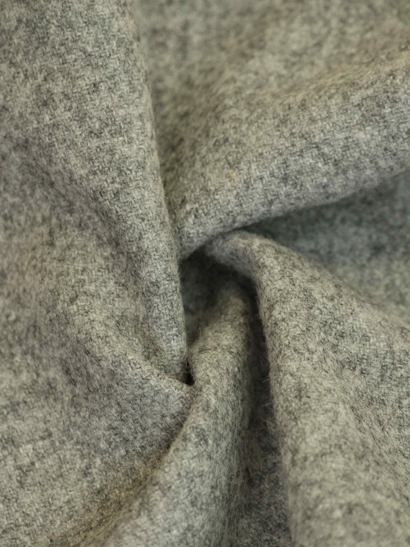 Grey Solid Wool Pocket Square - TOSSIDO