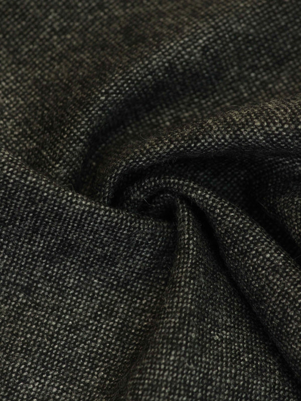 Grey Solid Wool Pocket Square - TOSSIDO