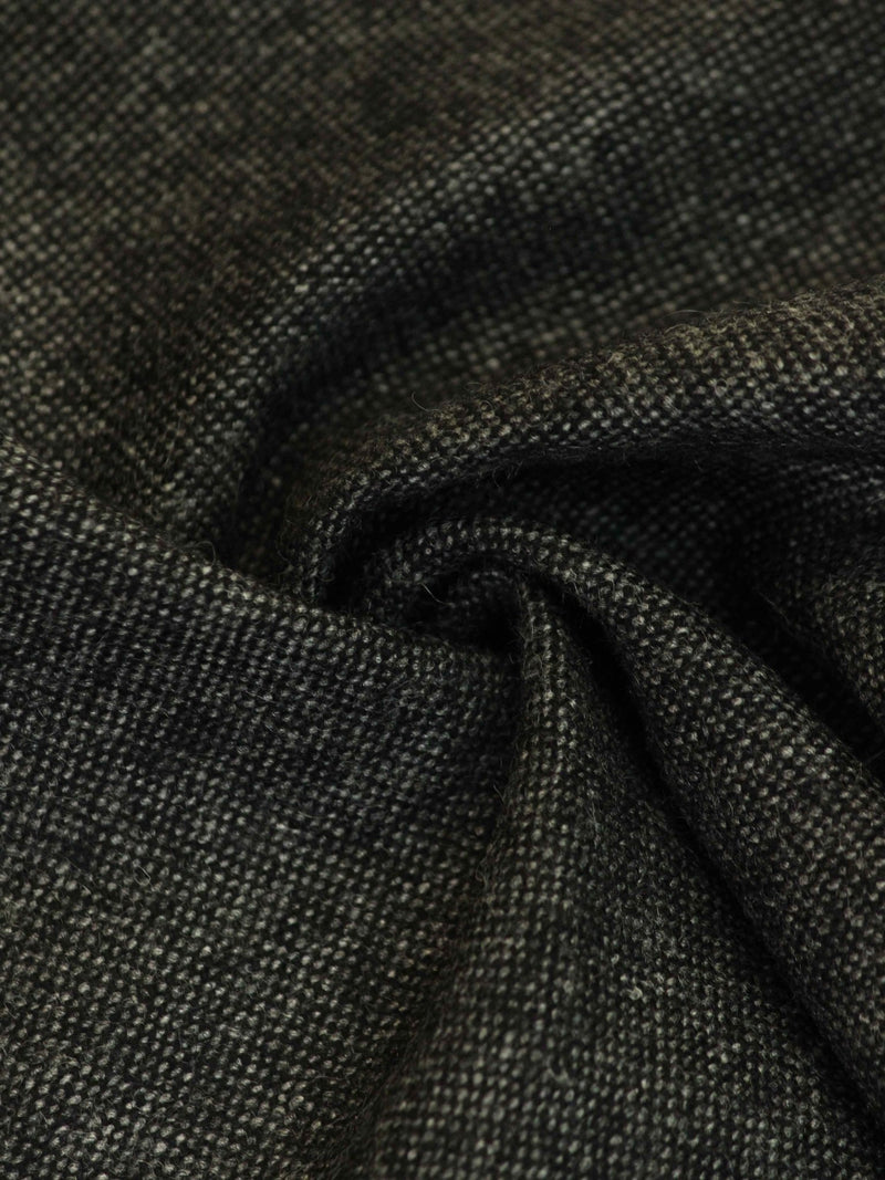 Grey Solid Wool Pocket Square - TOSSIDO