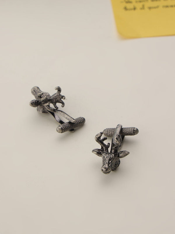 Grey Stag Cufflinks - TOSSIDO