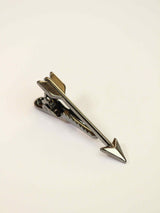 Gunmetal Grey Arrow Tie bar - TOSSIDO