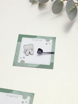 Happy Tooth & Toothbrush Enamel Pin Set of 2 - TOSSIDO
