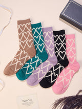 Heart Outline Socks – Pack of 5 - TOSSIDO