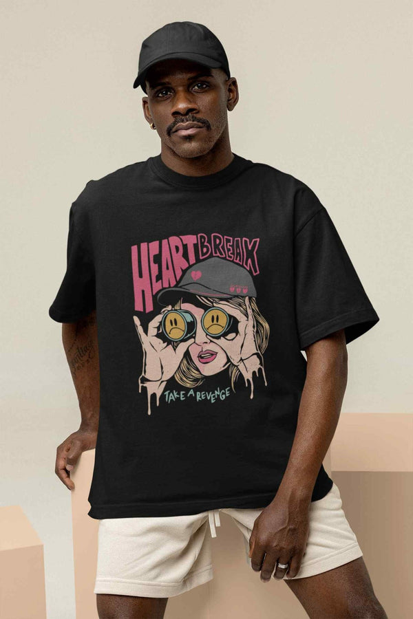 Heartbreak Oversized Tee - TOSSIDO