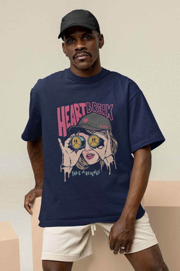 Heartbreak Oversized Tee - TOSSIDO