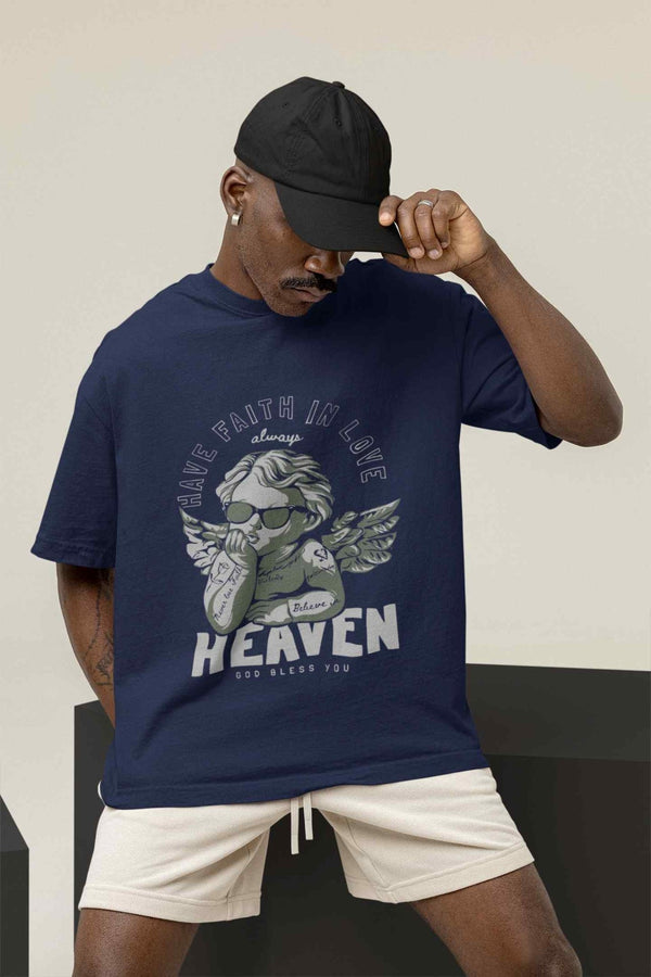 Heavenly Cupid's Embrace: Oversized Tee - TOSSIDO