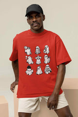 Hilarious Haunts: Ghostly Giggles Abound Oversized Tee - TOSSIDO