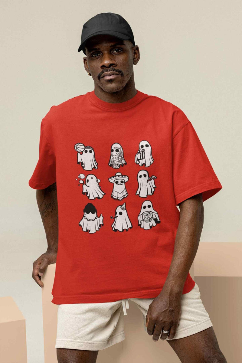 Hilarious Haunts: Ghostly Giggles Abound Oversized Tee - TOSSIDO