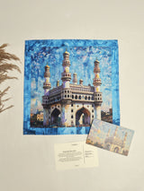 Hyderabad Charminar Printed Pocket Square - TOSSIDO