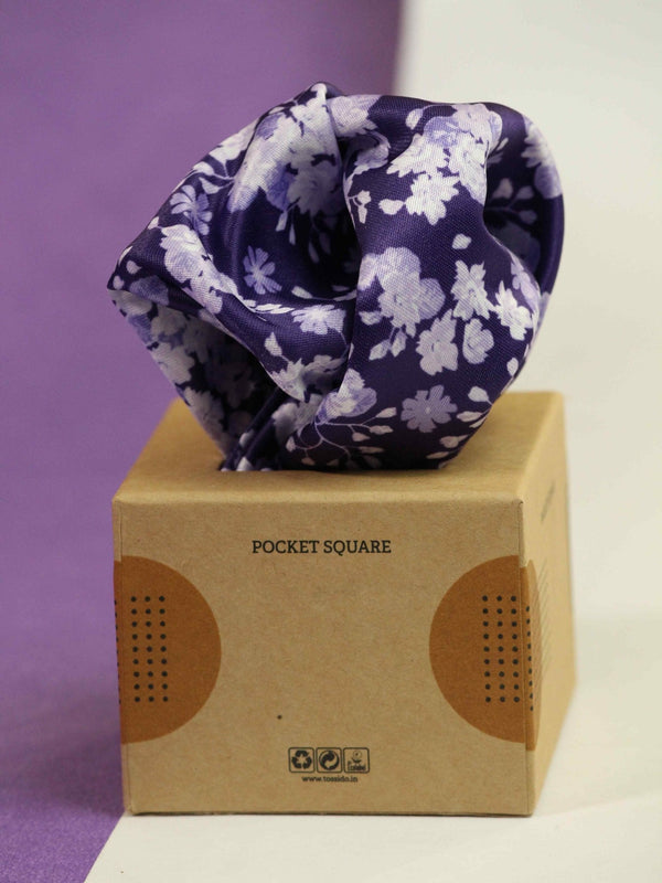 Icy Bloom Pocket Square - TOSSIDO