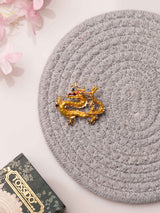 Imperial Golden Dragon Brooch - TOSSIDO