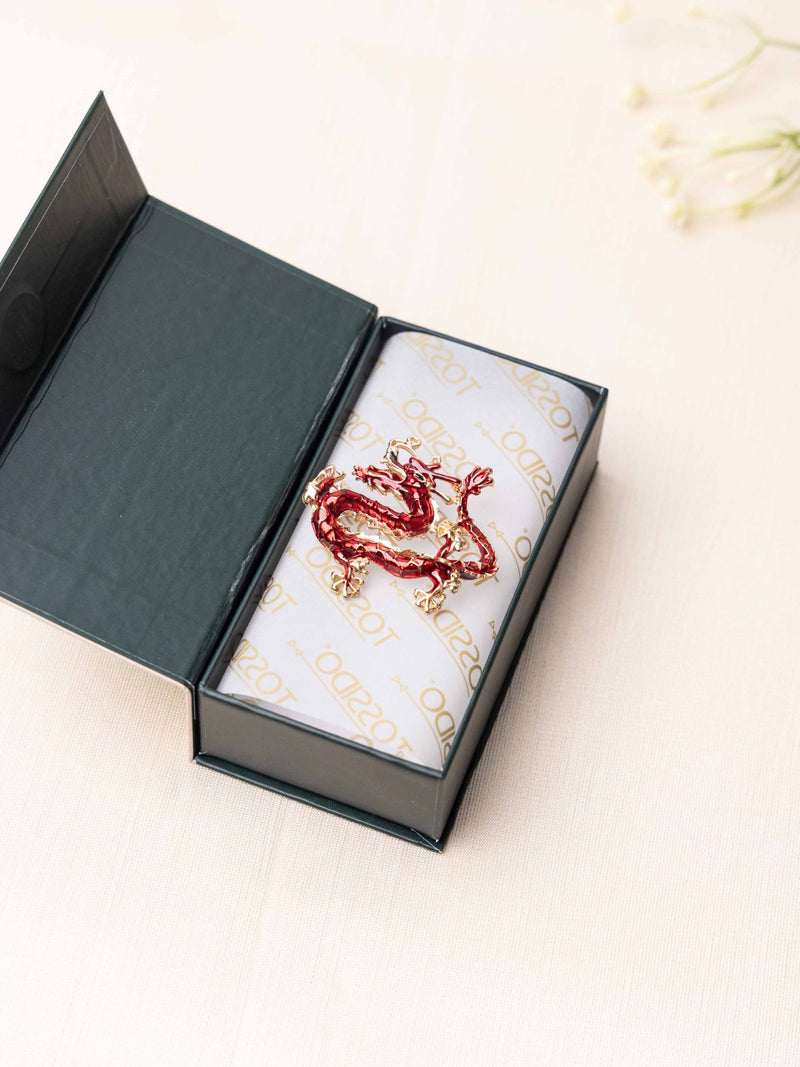 Imperial Red Dragon Brooch - TOSSIDO