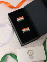 Indian Flag Gold Cufflinks - TOSSIDO
