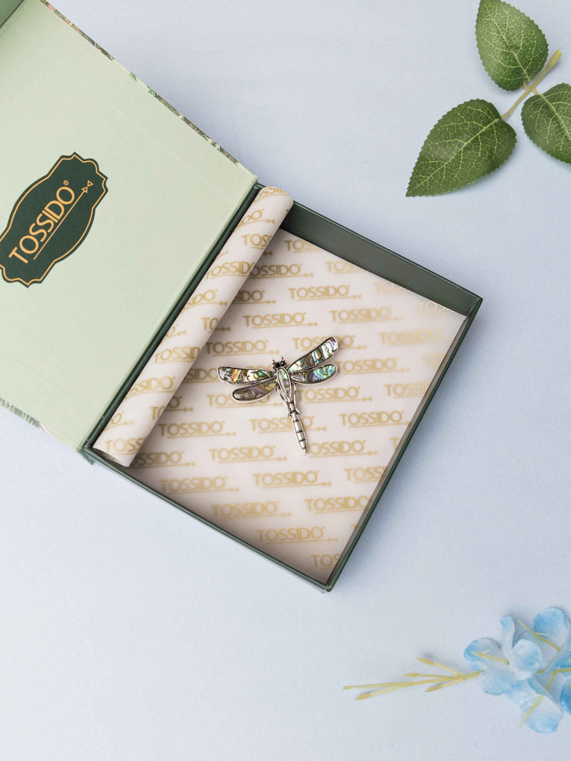Iridescent Dragonfly Brooch - TOSSIDO