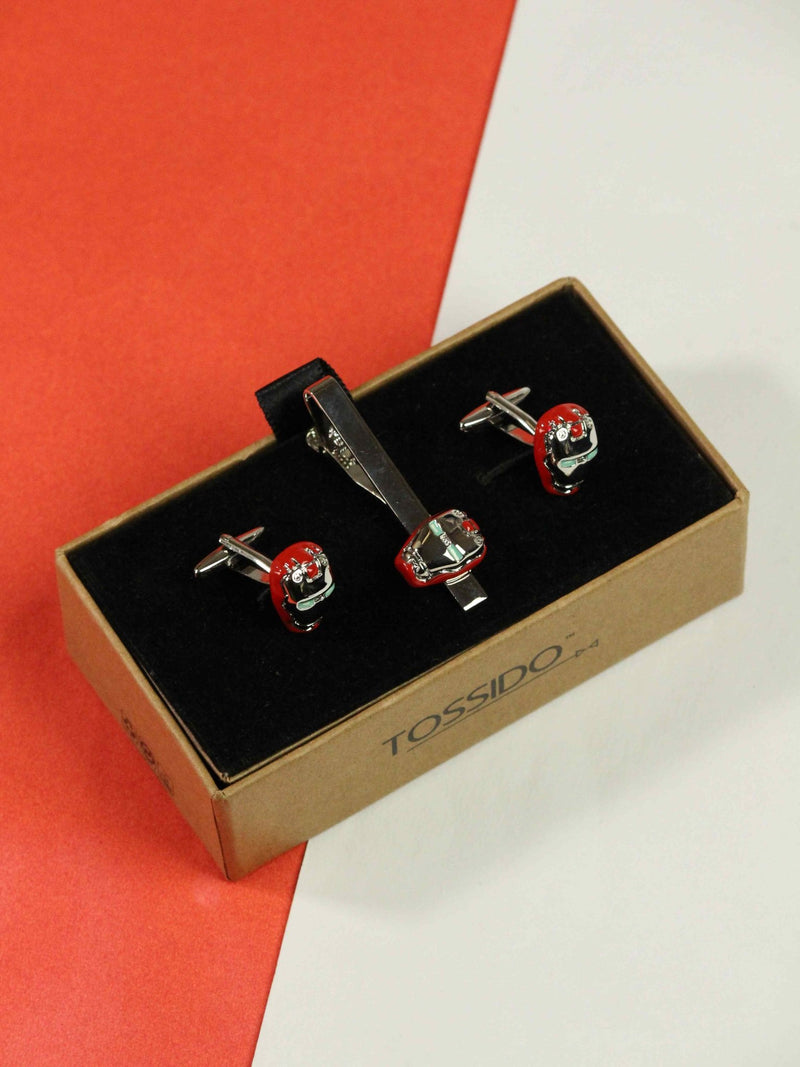 Ironman Cufflinks & Tie clip Set - TOSSIDO