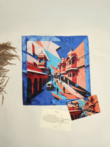 Jaipur Forts and Jharokhas Printed Pocket Square