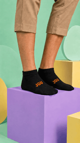 JGU Black Ankle Socks - TOSSIDO
