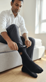JGU Black Full Length Socks - TOSSIDO