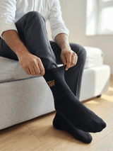 JGU Black Full Length Socks - TOSSIDO